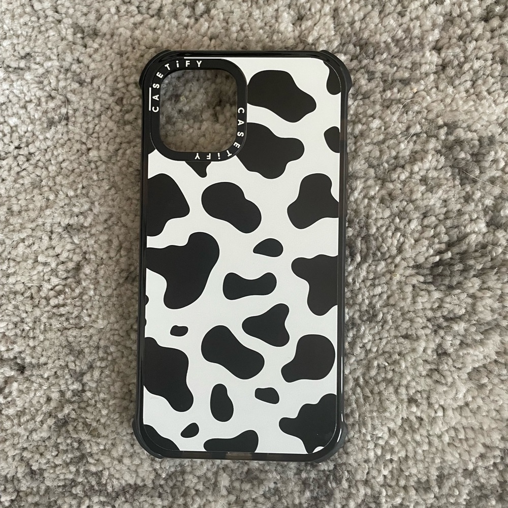 Casetify Cow Print Iphone 12 case brand new